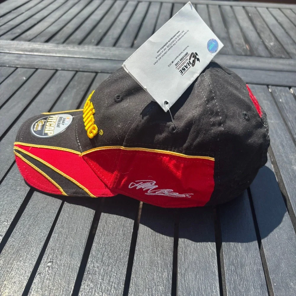 Chase Authentics NASCAR Hat Mens OSFM Black Red NWT Havoline 42 Montoya Pit Cap